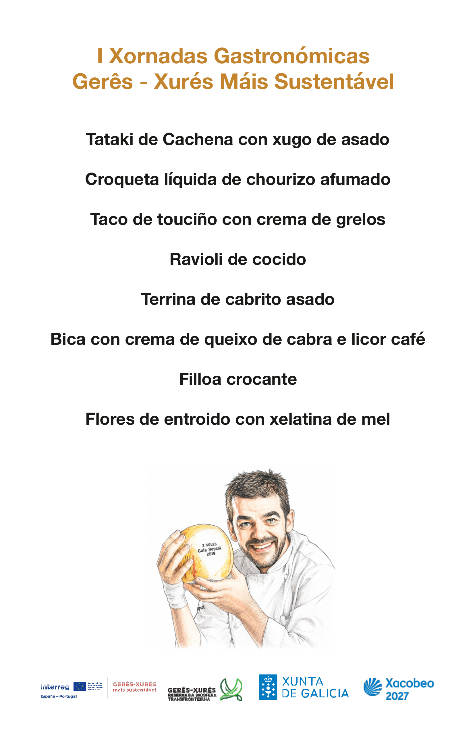 Minuta I xornadas gastronómicas Gêres-Xurés